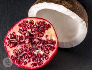 coconut and pomegranate