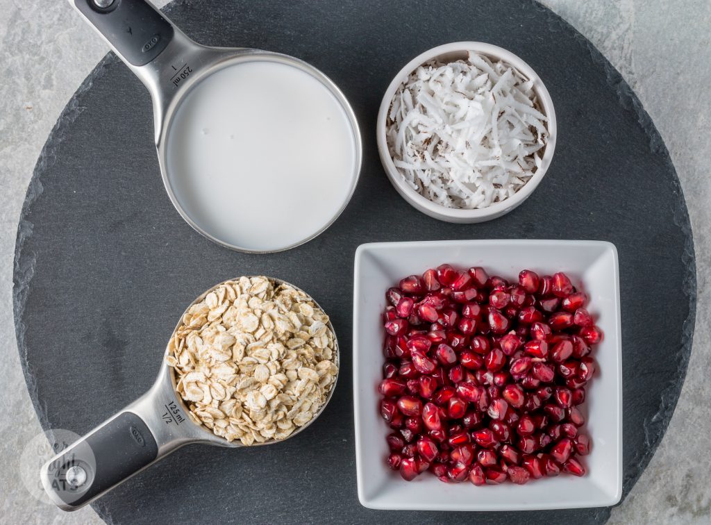 coconut and pomegranate